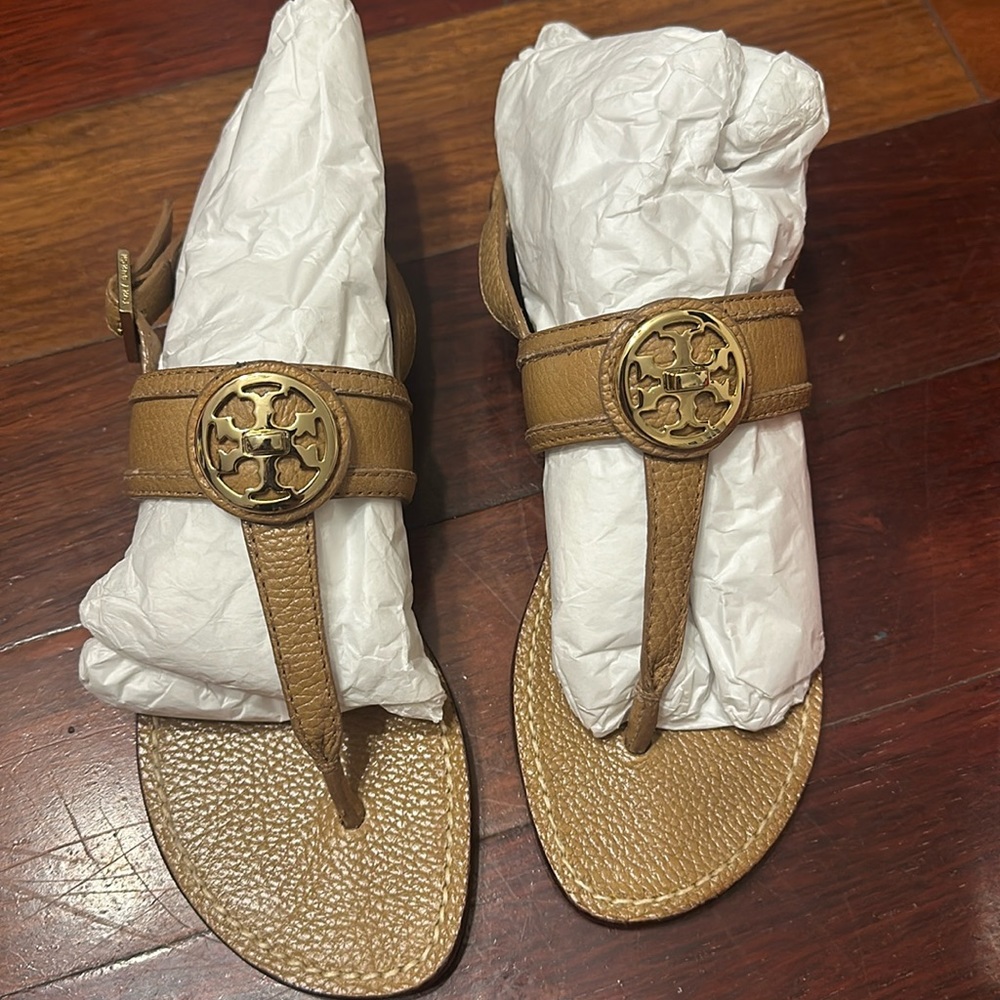 Tory Burch size 7 Selma flat sling back thong
